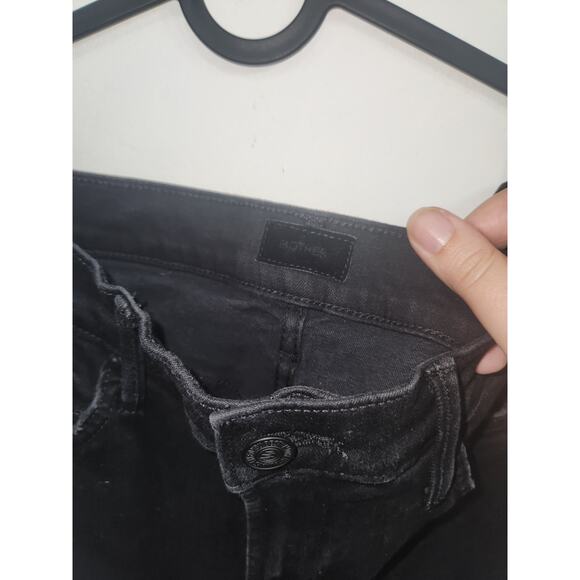 Mother black jeans insider crop step fray 29 - Picture 3 of 6